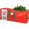 Christmas Tree Storage Bag - Stores 7.5 Foot Artificial Xmas Holiday Tree, Durable Waterproof Material, Zippered Bag, Carry Handles. Protects Against Dust, Insects and Moisture (Red) view 1