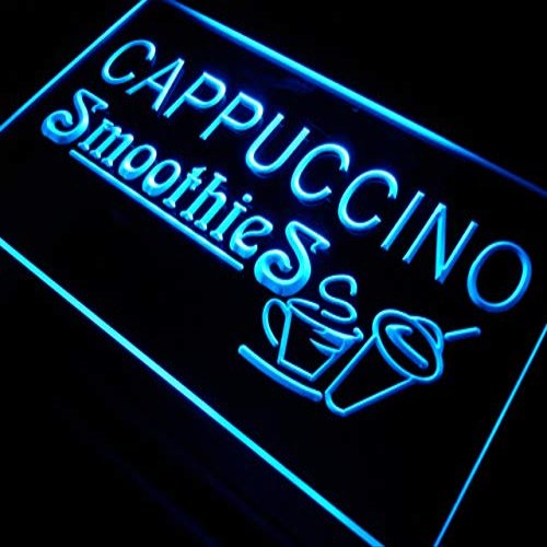 ADVPRO Cappuccino Smoothies Drink Shop Cafe LED Sign Night Light i346-b(c)
