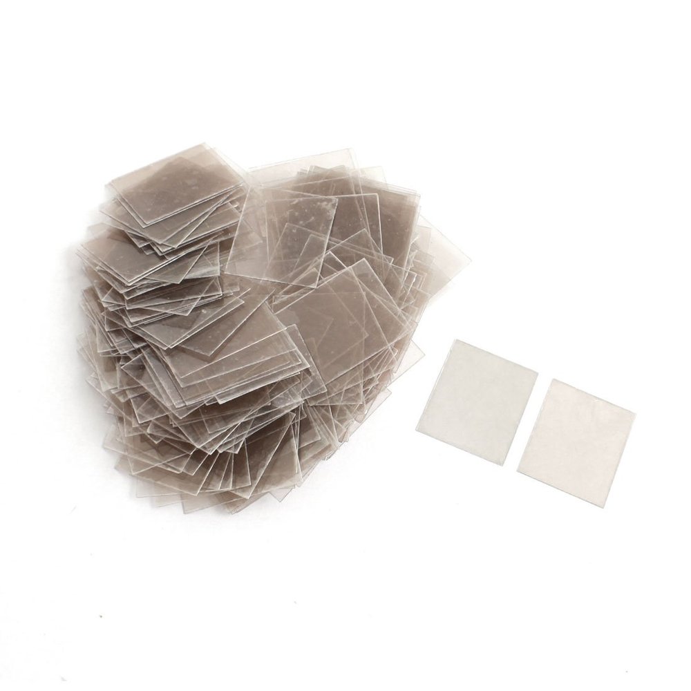 uxcell 200Pcs 20mm x 25mm x 0.12mm Repairing Part Mica Insulator Sheets
