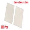 uxcell 200Pcs 20mm x 25mm x 0.12mm Repairing Part Mica Insulator Sheets view 2