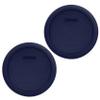 Pyrex 4 Cup Round Plastic Cover Navy Blue (2 Pack) view 1