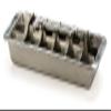 RSVP International Endurance Vintage Inspired Ice Cube Tray, 11" | Retro Design for Bars & Kitchens | Levers Remove Cubes | Heavy Duty Stainless Steel | Dishwasher Safe view 1