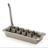 RSVP International Endurance Vintage Inspired Ice Cube Tray, 11" | Retro Design for Bars & Kitchens | Levers Remove Cubes | Heavy Duty Stainless Steel | Dishwasher Safe view 2