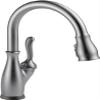 Delta Leland Brushed Nickel Touch Kitchen Faucet with Pull Down Sprayer, Traditional Single Hole Touch On Kitchen Sink Faucet, Single Handle, Arctic Stainless 9178T-AR-DST view 1