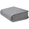 COTTON CRAFT Soft Cotton Thermal Blanket - Plush Herringbone Twill - All Season Luxurious Breathable Skin Friendly Lightweight Cooling Throw Blanket - Sofa Couch Travel Camping Dorm - Full Queen Grey view 1