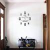 Time Spent with Family Is Worth Every Second Home Wall Decal Sticker Clock #1249 (Matte Black, 20" wide x 17" high) view 2