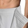 Turkish Cotton Terry Velour Adjustable Body Wrap Towel for Men (White, One Size) view 4