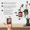 Maypes Family Tree Wall Decor with 4 Hanging Picture Frames, Brushed Bronze Photo Frame Ornament for Home and Office Decor, Holiday Gift Photo Frame view 3