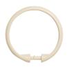 Kenney KN61224 Rust-Proof Smooth Plastic Shower Curtain Rings for Shower Curtain and Standard Shower Curtain Rod, Bathroom Use, Easy to Snap Closure, Easy to Install, Set of 12, Cream view 1