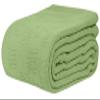 Linteum Textile Hospital Thermal SNAGLESS Spread Blanket, 100% Cotton (74x100 in, Green) view 1