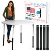 Lift Your Table Folding Table Risers - Counter Height (for Straight Leg Design)  USA Made, Sturdy, Portable, Easy-to-Use Extensions Raise Straight Leg Folding Tables (Set of 4) view 1