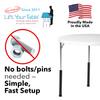 Lift Your Table Folding Table Risers - Counter Height (for Straight Leg Design)  USA Made, Sturdy, Portable, Easy-to-Use Extensions Raise Straight Leg Folding Tables (Set of 4) view 2