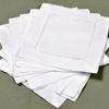 Bumblebee Linens White Linen Hemstitched Cocktail Napkins- 1 Dozen 6 X 6- Ladder Hem Stitch Cloth Napkin Coasters Model: CNLWH-001 (Home & Kitchen) view 3
