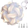Lightingsky Ceiling Pendant DIY IQ Jigsaw Puzzle Lamp Shade Kit with 40 Inch Hanging Cord (White, L- 12 inch) view 1