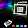 LUMINTURS 20W LED RGB Color Changing Outdoor Exterior Wall Wash Flood Light Project Lamp Fixture + IR Remote Control Waterproof IP65 view 2