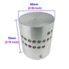 LUMINTURS Spiral Dimmable 3W LED Wall Sconce Hi-Brightness Light Fixture Modern Indoor Lamp Pure white view 2
