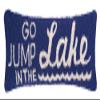 Peking Handicraft Jump in The Lake Hook Pillow, 8 by 24-Inch, Blue view 1
