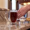 Anchor Hocking Glass 16 Ounce Cafe Mug, Set of 4, 4-Pack, Clear view 2
