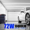 Barrina LED Shop Lights, 8FT 72W 10000LM 5000K, Daylight White, V Shape, Clear Cover, High Output, Linkable, T8 LED Tube Light, for Garage 8 Foot with Plug (Pack of 10) view 2
