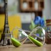 Large Fashion Colorful Sand Glass Sandglass Hourglass Timer Clear Smooth Glass Measures Home Desk Decor Xmas Birthday Gift (15 Minutes, Green) view 3