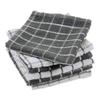 DII Basic Terry Collection Windowpane Dishcloth Set, 12x12, Gray, 6 Piece view 2