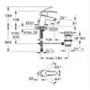 GROHE 33265002 | Eurosmart Basin Tap | S | Pop-Up Waste view 4