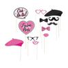 Fun Express - Paris Photo Stick Props for Birthday - Apparel Accessories - Costume Accessories - Costume Props - Birthday - 12 Pieces view 1