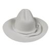 CalCastle Craft 12pcs Mini Cowboy Hat Western Wedding Favors Decoration 3" White view 1