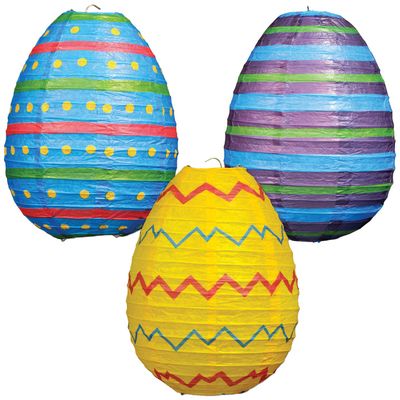 Beistle Easter Egg Paper Lanterns