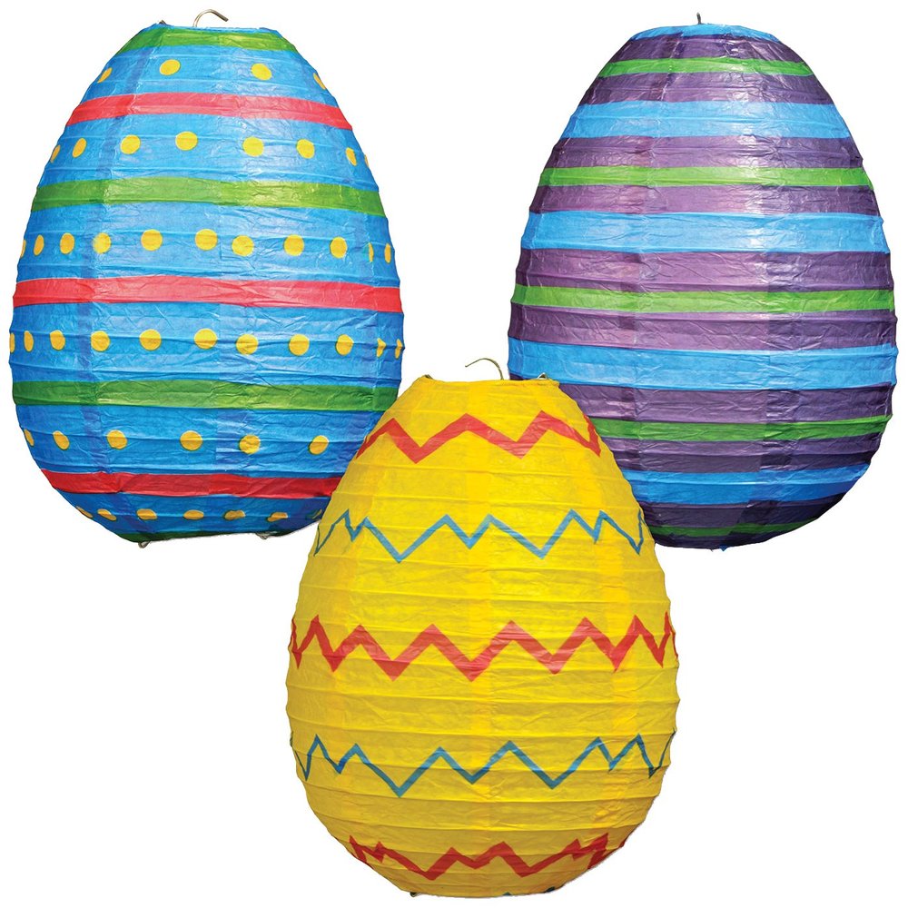 Beistle Easter Egg Paper Lanterns