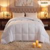 Utopia Bedding Comforter Duvet Insert, Quilted Comforter with Corner Tabs, Box Stitched Down Alternative Comforters Queen Size (White) view 2