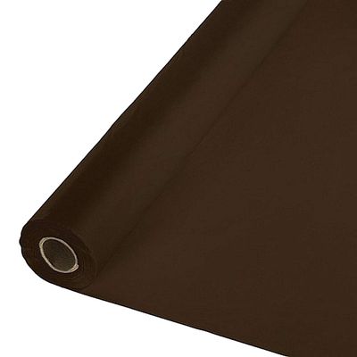 40" X 100 Ft Plastic Heavy Duty Banquet Roll Brown