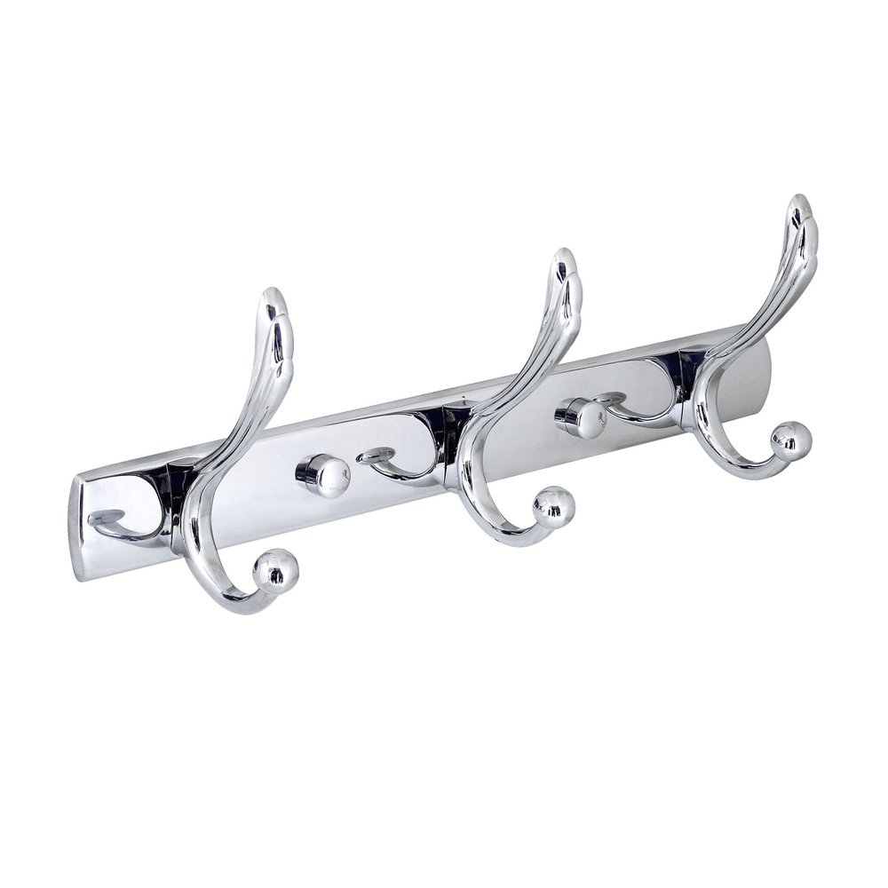 MODONA Large Triple Towel & Robe Hook  Polished Chrome