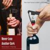 Houseables Wine Opener, Wine Key for Servers, Waiters Corkscrew, Travel Bottle Opener, Cork Screw, with Foil Cutter, Bartenders Tool, Professional, Restaurant, TSA Approved, Portable, Black, 5 1/4" view 2