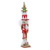 Kurt Adler Hollywood Tree Hat Nutracker, 15-Inch, Red and Green view 1
