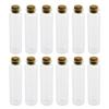 Homeford Mini Corked Glass Tube Vial Bottles, 3-1/4-inch, 12-count view 1