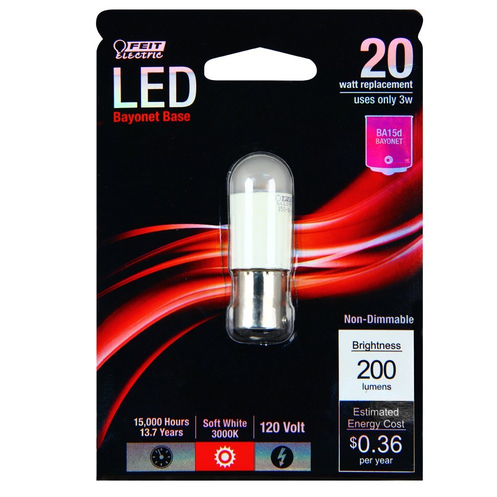 Feit DC/LED 20W Replacement Mini Candelabra 3000K Non-Dimmable LED Light