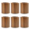 DII Basic Napkin Ring Collection, Decorative Rustic Farmhouse Style, Large Set, Wood Band, 6 Piece view 1