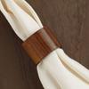 DII Basic Napkin Ring Collection, Decorative Rustic Farmhouse Style, Large Set, Wood Band, 6 Piece view 2