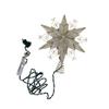 Kurt Adler 10-Light 6-Point Capiz Star Treetop with Scroll Design view 1