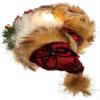 Kurt Adler 10-Light Burgundy and Brown Santa Treetop, 10-Inch view 4