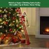 Mr. Christmas Super Climber Musical Animated Christmas Decoration, 42 Inches, Plush White Santa Claus view 3