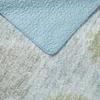 Laura Ashley - Queen Quilt Set, Reversible Cotton Bedding with Matching Shams, Pre-Washed Home Decor for Added Softness (Saltwater Blue, Queen) view 3