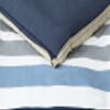 Nautica - Twin Duvet Cover Set, Cotton Reversible Bedding with Button Closure, Casual Home Decor (Bradford Navy/Khaki, Twin) view 3