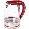 Brentwood Appliances KT-1900R Tempered Glass Tea Kettles, 1.7-Liter, Red view 1