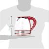 Brentwood Appliances KT-1900R Tempered Glass Tea Kettles, 1.7-Liter, Red view 3