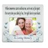 Memorial Picture Frames - "When Tomorrow Starts Without Me " - Tribute to the Loss of a Loved One - Design Goes with Any Decor - Holds a 6" x 4" Photo. view 1
