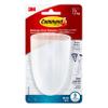 Command Bath Razor Holder, Clear Frosted, 1-Holder, 1- Water-Resistant Strip, Organize Damage-Free view 1