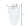 Command Bath Razor Holder, Clear Frosted, 1-Holder, 1- Water-Resistant Strip, Organize Damage-Free view 3