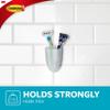 Command Bath Razor Holder, Clear Frosted, 1-Holder, 1- Water-Resistant Strip, Organize Damage-Free view 4